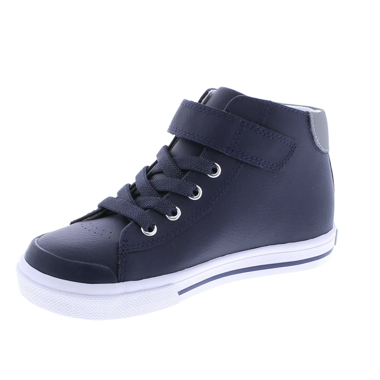 RILEY - V105-414 - Navy/Gray Leather