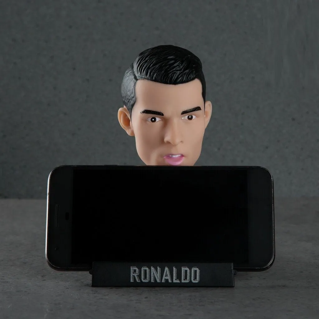 Ronaldo Bobblehead With Mobile Holder For Cars, Desk, Table | 12.5 Cm |