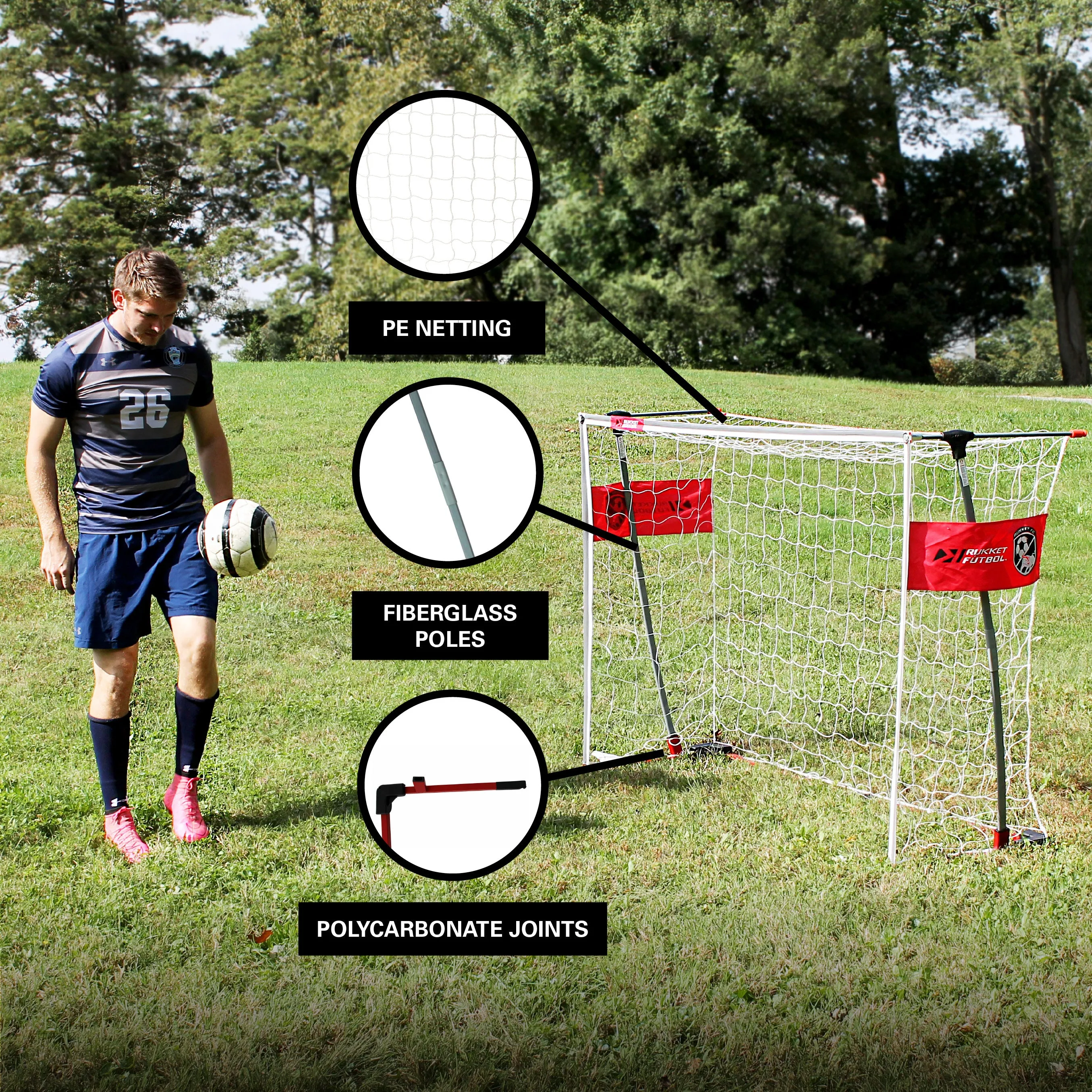 Rukket 6x4 ft Soccer Goal