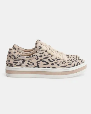 Sass Leather Sneaker - Almond Leopard