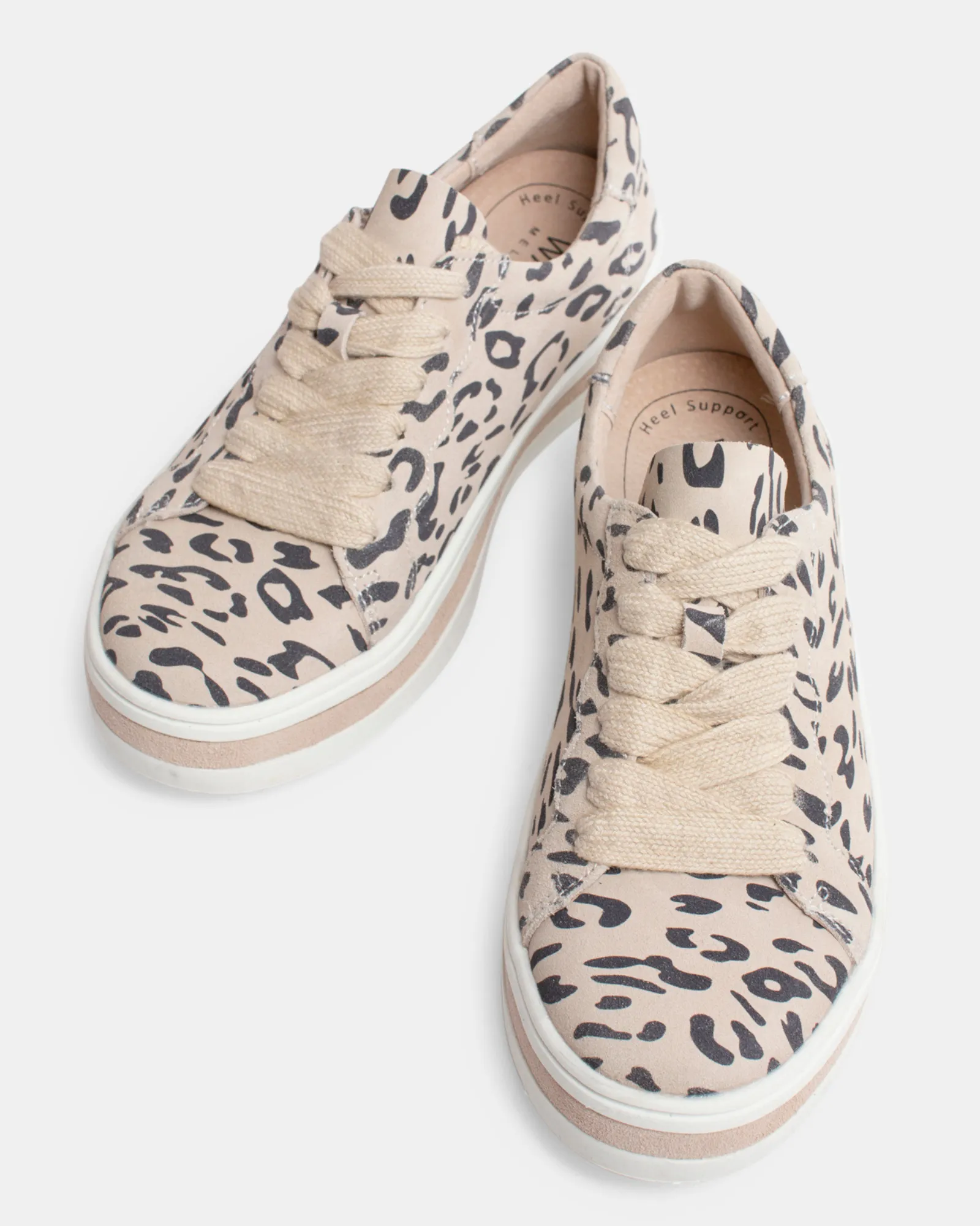 Sass Leather Sneaker - Almond Leopard