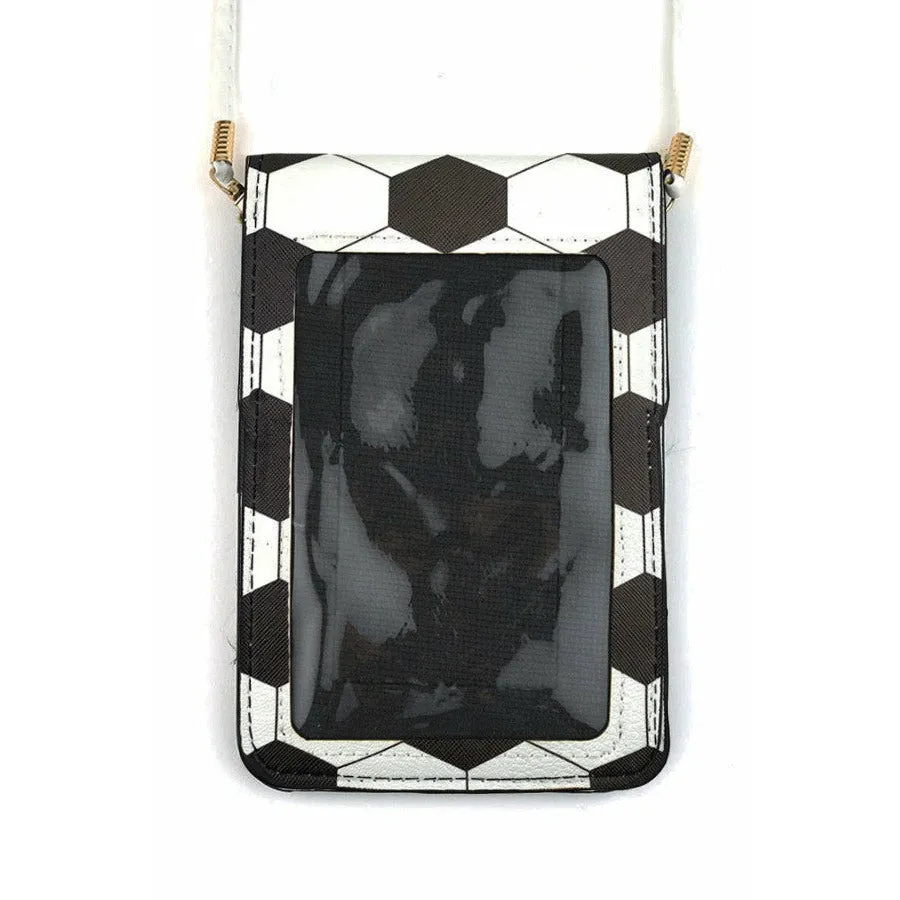 SOCCER CELL PHONE PURSE: Crossbody Purse