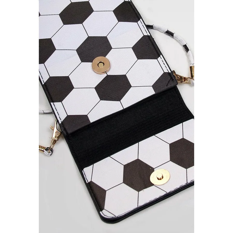 SOCCER CELL PHONE PURSE: Crossbody Purse