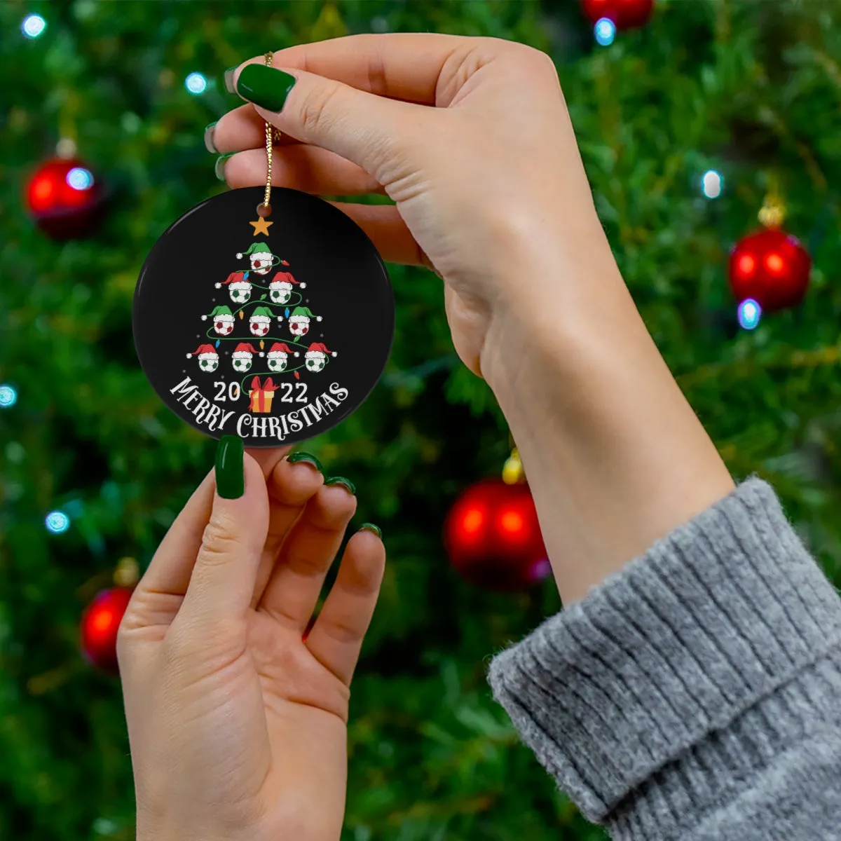 Soccer Christmas Tree Ornament