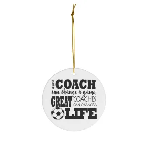 Soccer Coach Christmas Ornament