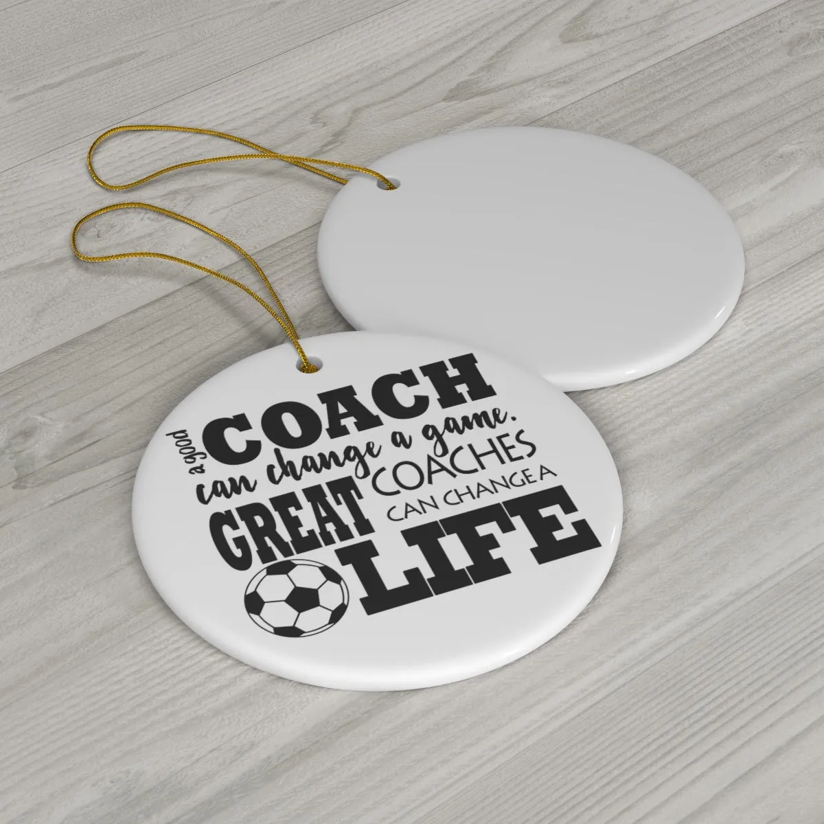 Soccer Coach Christmas Ornament