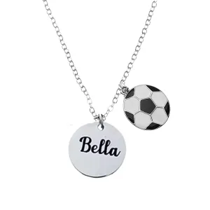 Soccer Engraved Necklace - Pick Charm