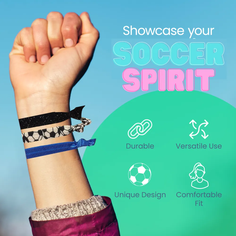 Soccer Hair Ties- Pick Color