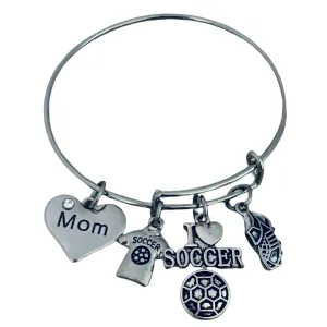 Soccer Mom Bangle Bracelet -Pick Style