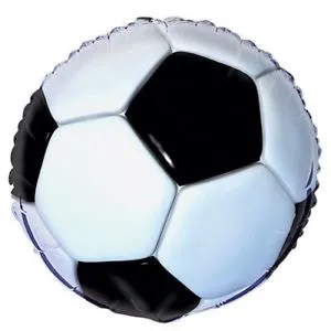 Soccer Party Balloon 18" Round Mylar