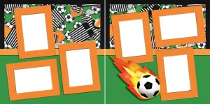 Soccer Star - Digital Scrapbook Pages - INSTANT DOWNLOAD