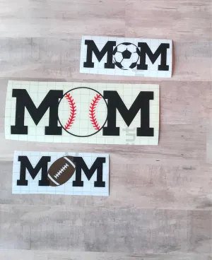 Sports Mom Vinyl Decal