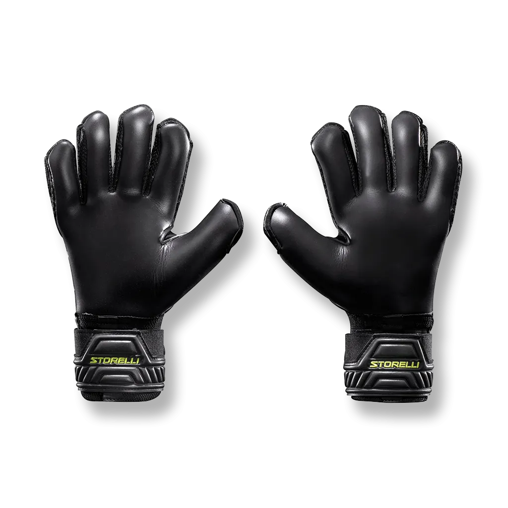 Storelli Gladiator Pro Goalkeeper Gloves- Black/Gold