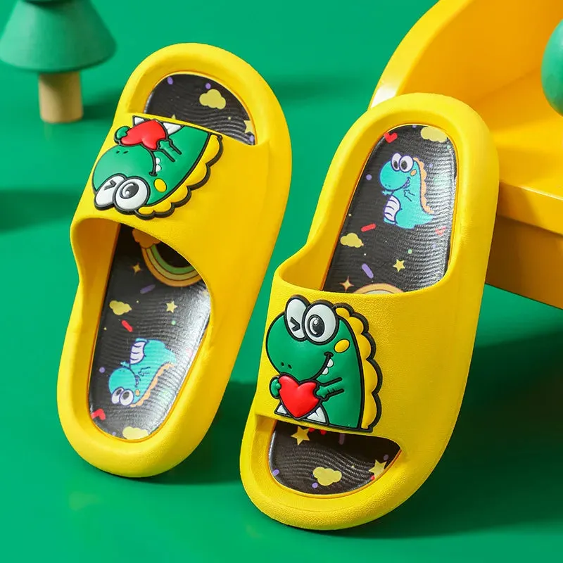 Summer Slippers Cartoon Shoes Boys Girls Children Slippers Kids'Cute non-slip Sandals Indoor Home Bathroom Shoes Baby Beach Sand