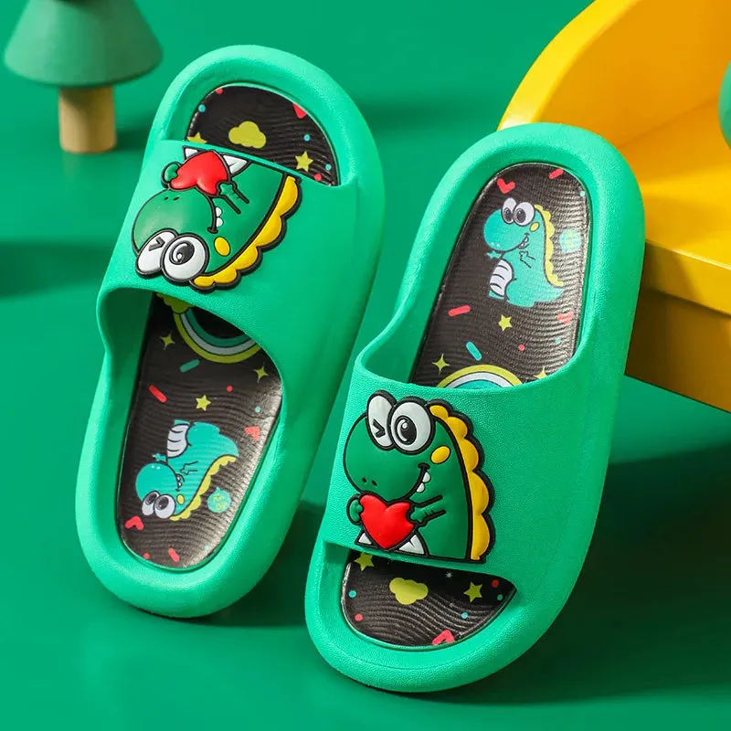 Summer Slippers Cartoon Shoes Boys Girls Children Slippers Kids'Cute non-slip Sandals Indoor Home Bathroom Shoes Baby Beach Sand