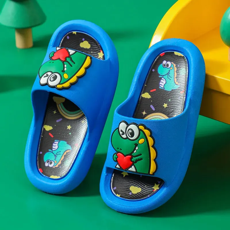 Summer Slippers Cartoon Shoes Boys Girls Children Slippers Kids'Cute non-slip Sandals Indoor Home Bathroom Shoes Baby Beach Sand