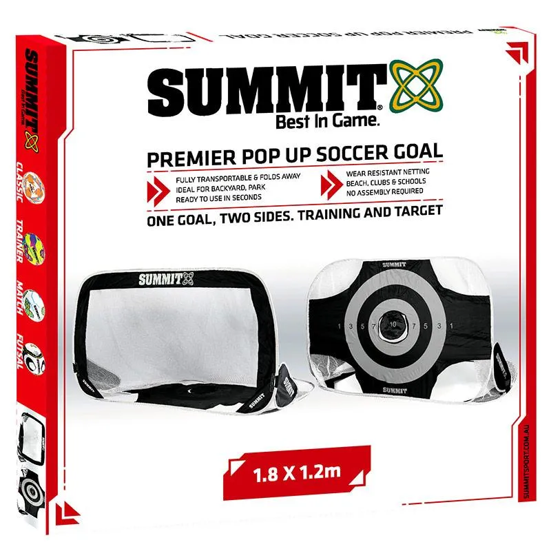 SUMMIT Premier Target Soccer Goal 1.8 x 1.2m