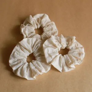 Sutachi Scrunchies (Set of 3) - Cotton Canvas - Natural