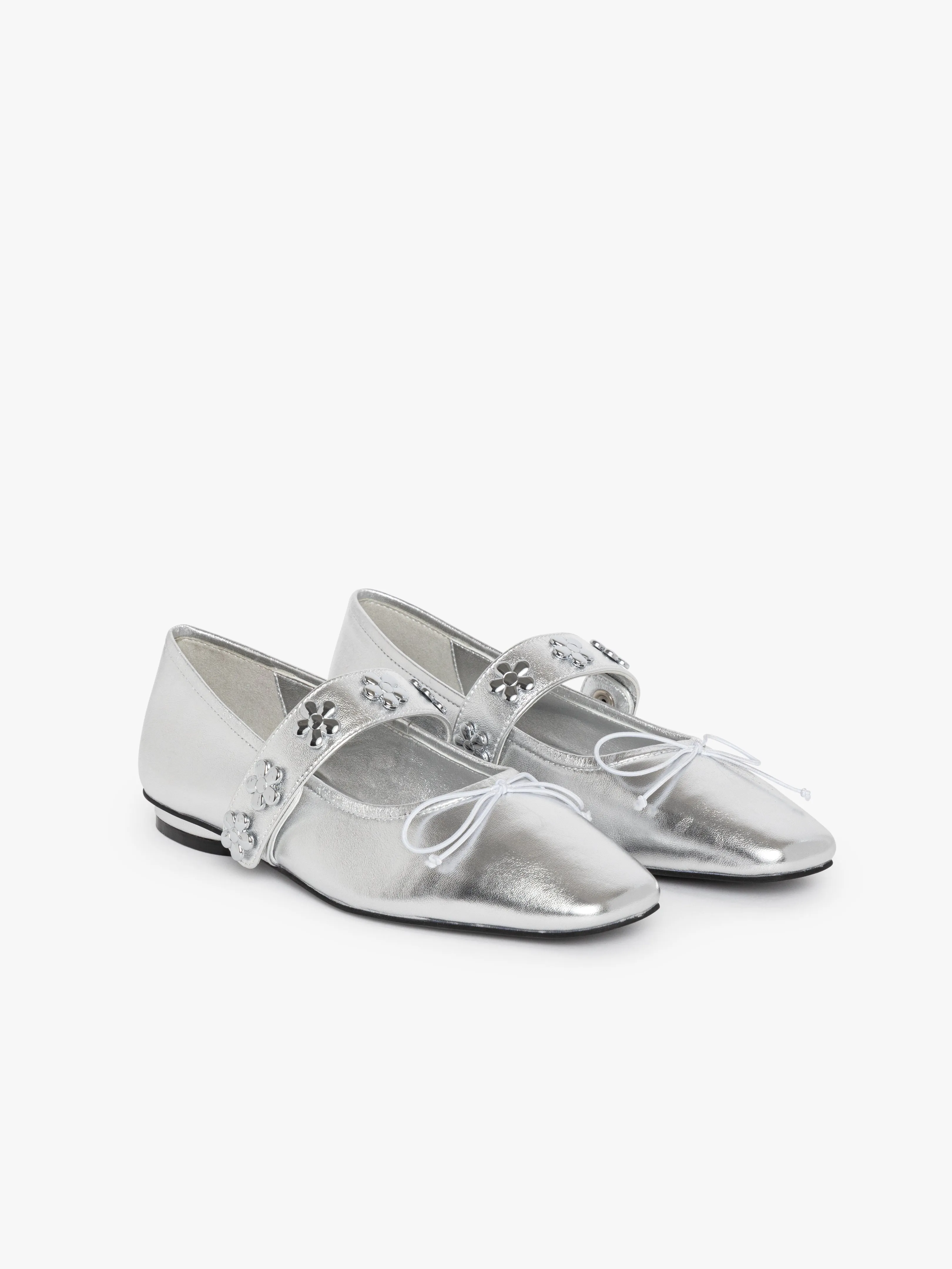 Sylvie Ballet Flat - Silver