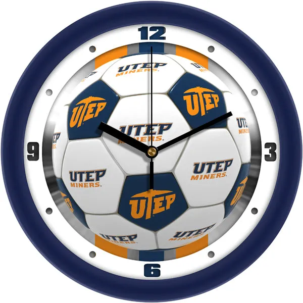 Texas El Paso Wall Clock - Soccer