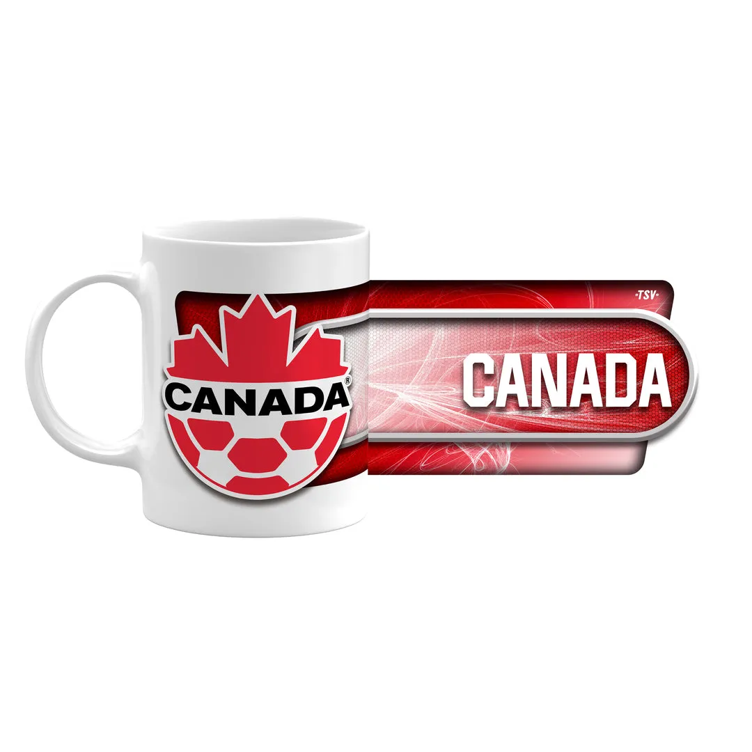 The Sports Vault 11 oz Canada Soccer Coffee Mug