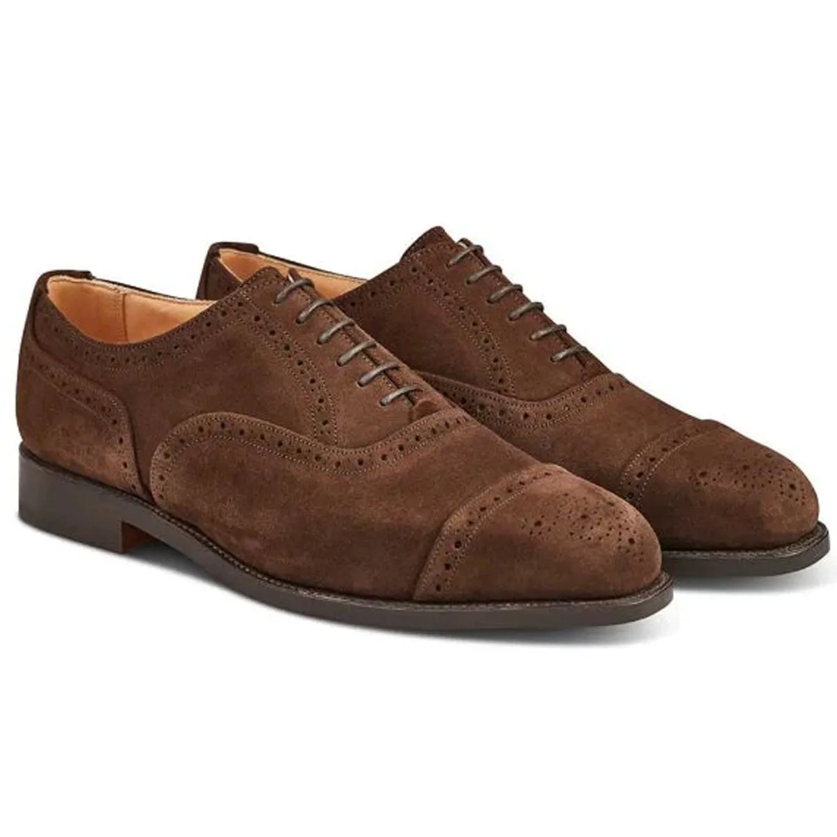 TRICKER'S Kensington Shoes - Mens - Chocolate Repello Suede