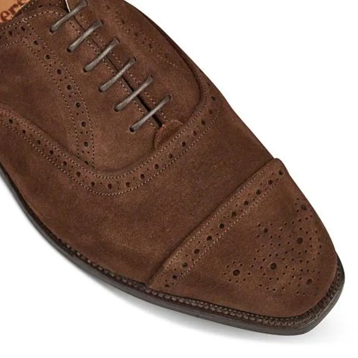 TRICKER'S Kensington Shoes - Mens - Chocolate Repello Suede