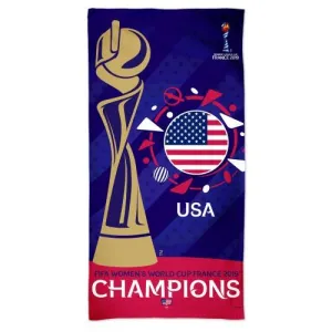 United States USA Women's Soccer Team 2019 FIFA World Cup Champions Beach Towel