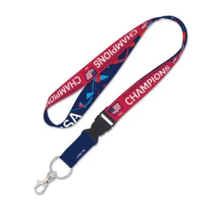 United States USA Women's Soccer Team 2019 FIFA World Cup Champions Lanyard