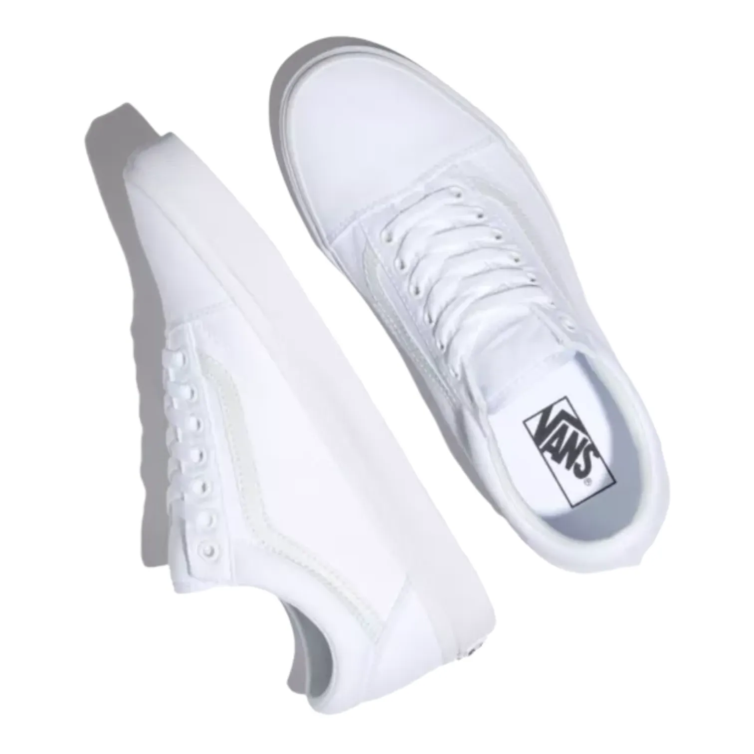 VANS OLD SKOOL TRUE WHITE CANVAS