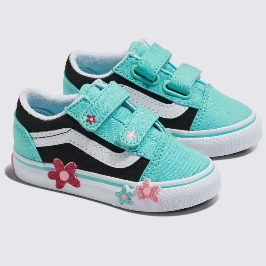 Vans Old Skool V Flower Toddler Shoe