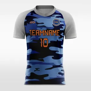 Vintage Camouflage - Custom Kids Soccer Jerseys Design Split