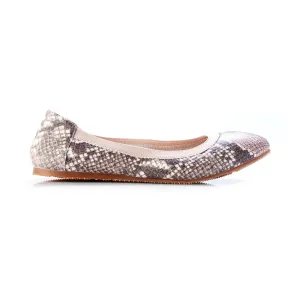 Walnut Melbourne - Ava Artisan Ballet Flat - Blush Python