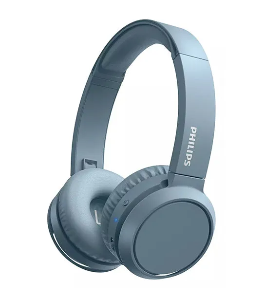 Wireless On-Ear Headphones with Microphone Blue