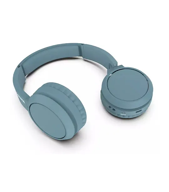 Wireless On-Ear Headphones with Microphone Blue