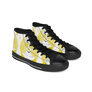 Woman with Lemons Women's Classic Sneakers