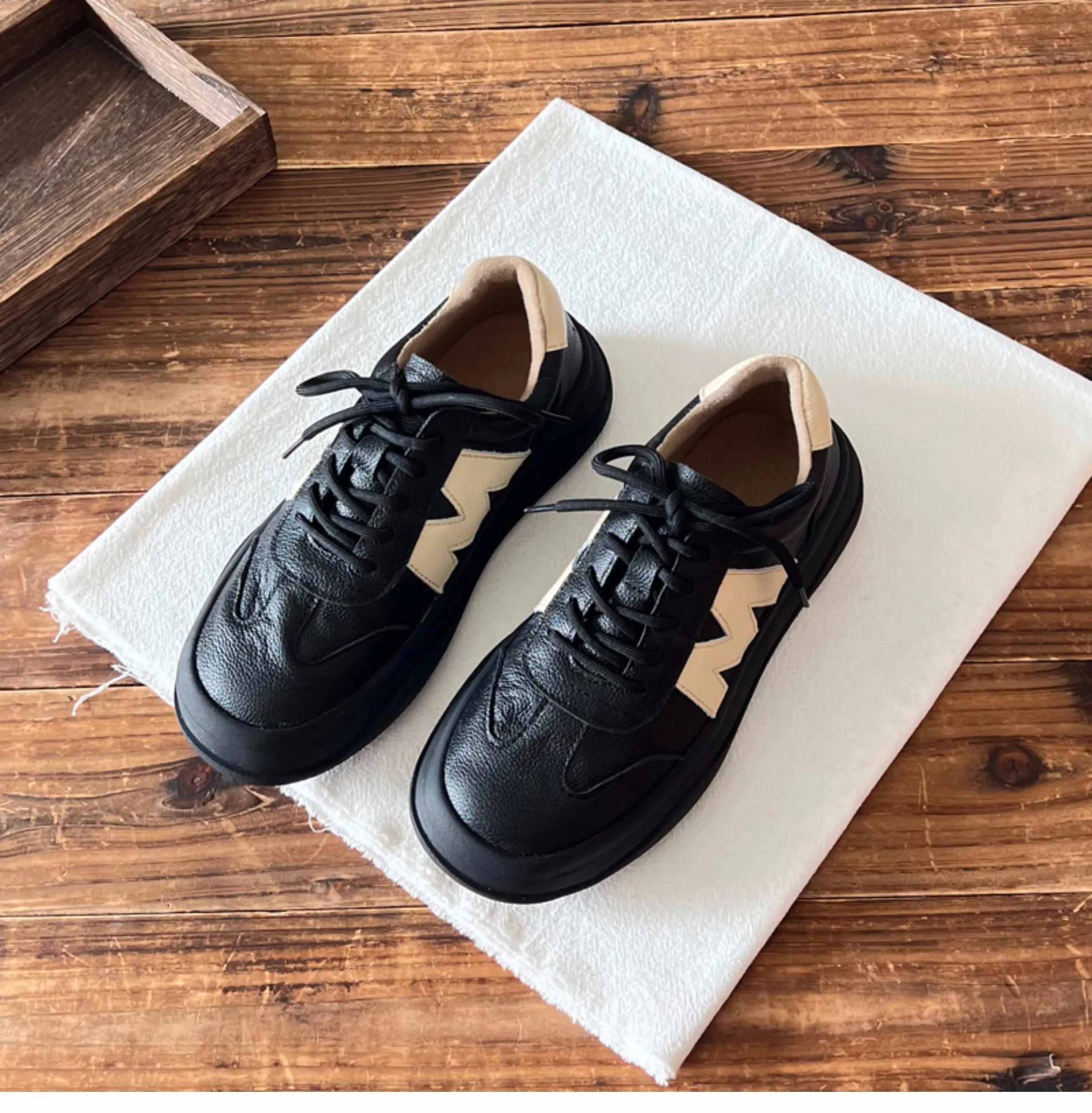 Women Fashion Leather Casual Training Shoes