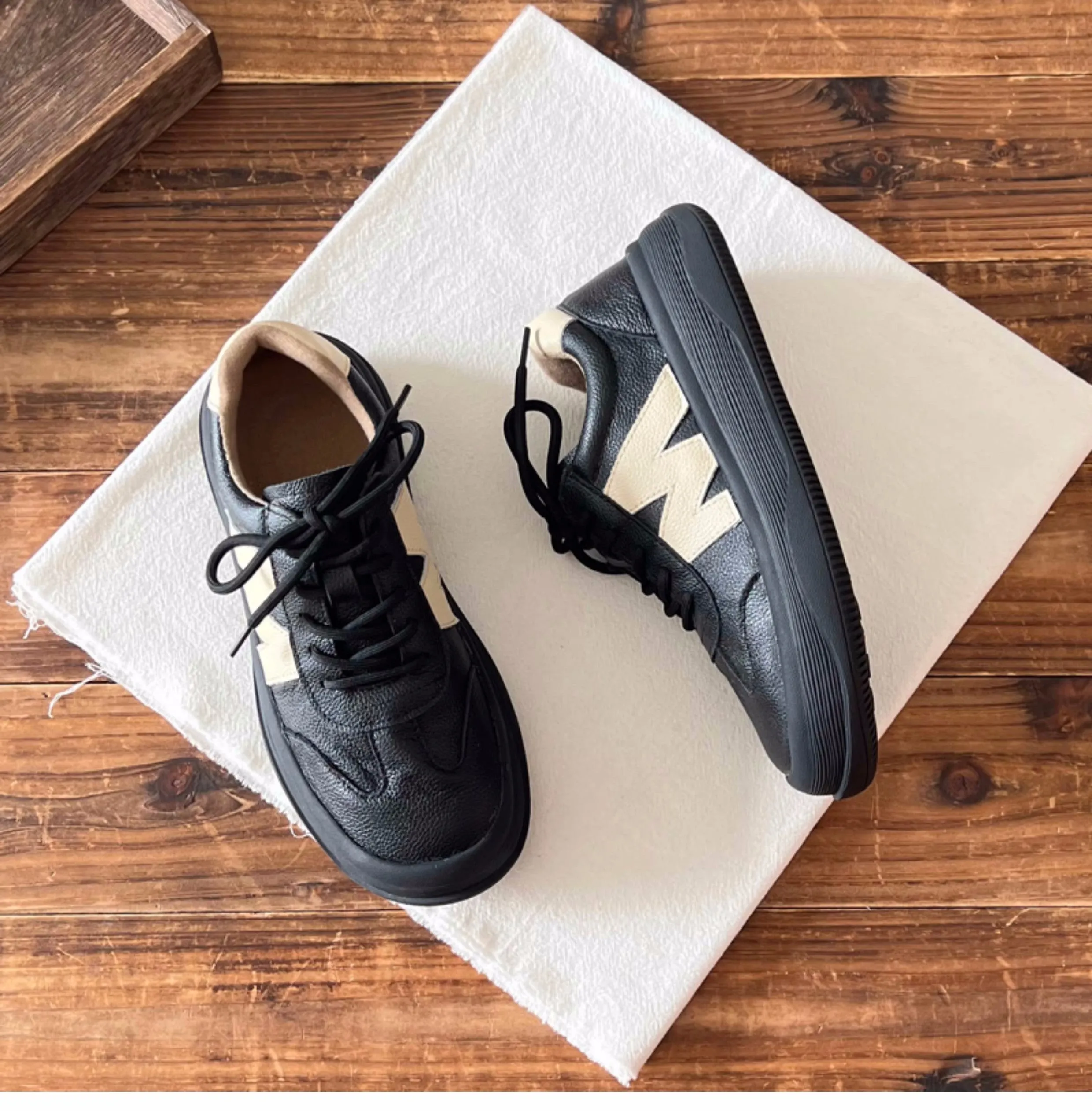 Women Fashion Leather Casual Training Shoes