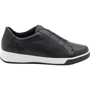 Women's Ara Rei Low Slip-On Black Leather