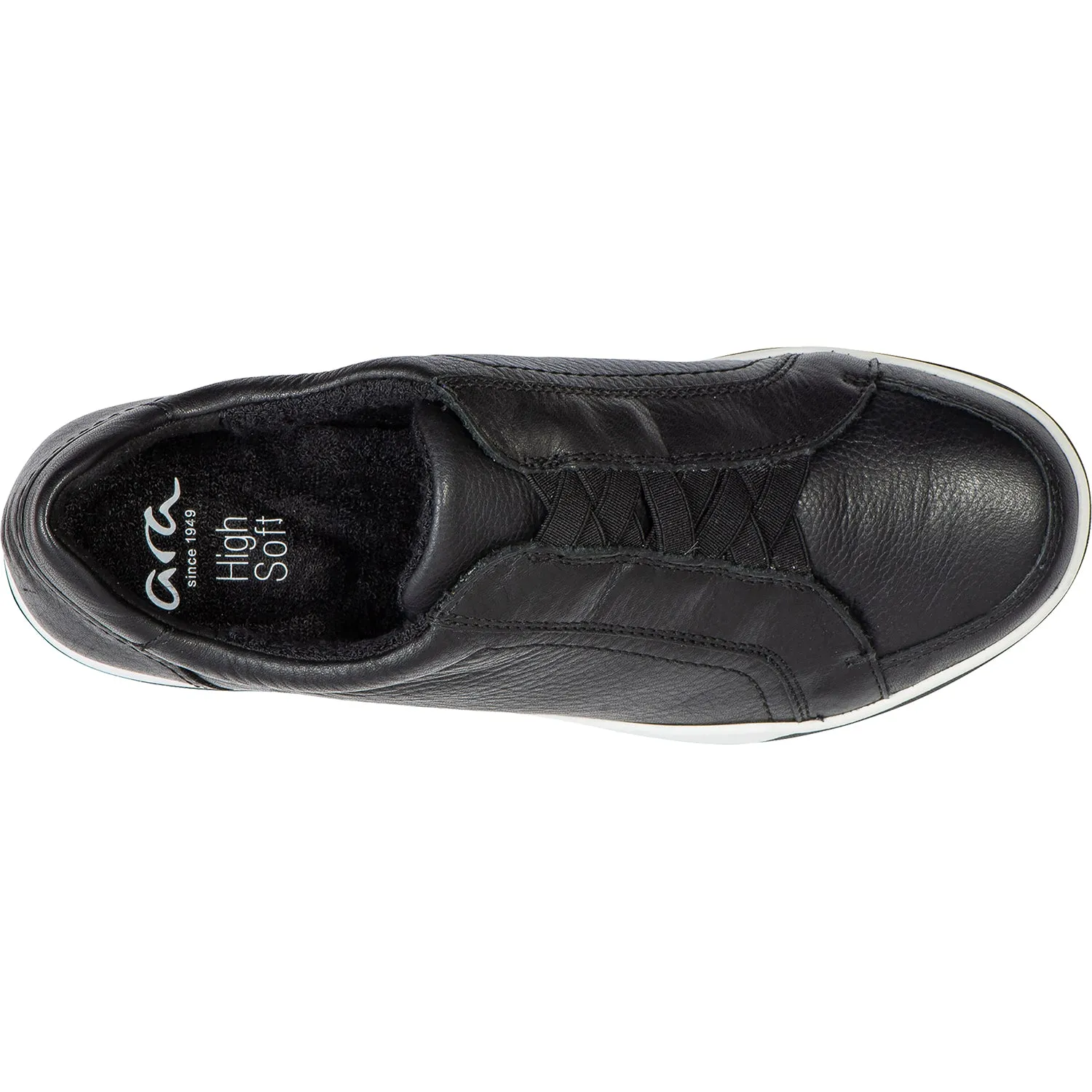 Women's Ara Rei Low Slip-On Black Leather