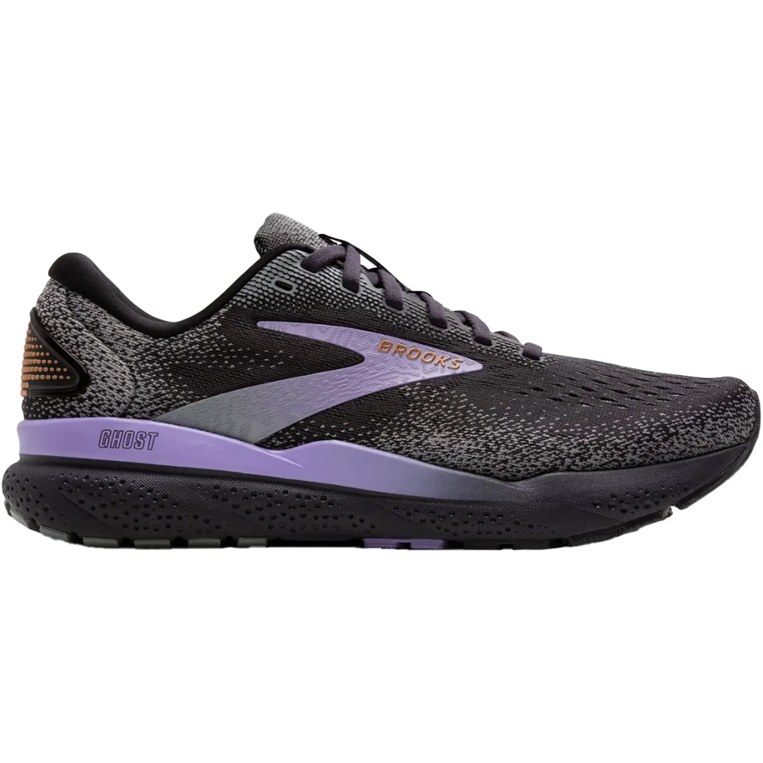 Women's Brooks Ghost 16 Ebony/Lavender/Copper Mesh