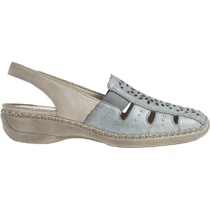 Women's Rieker 41390-10 Doris 90 Sky/Ice Leather