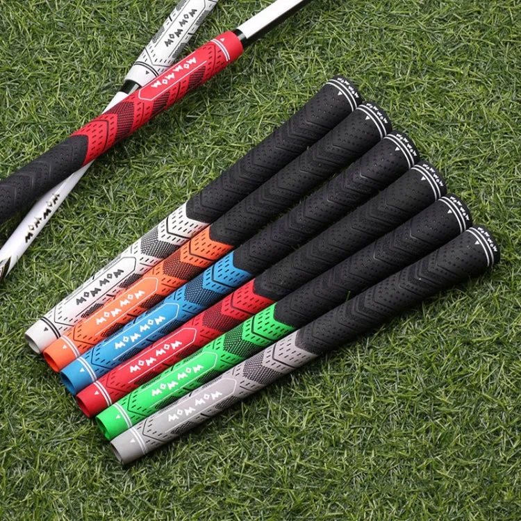 WOW WOW Golf Clubs Anti-Slip Rubber Grips Pole Protective Cover, Color: Red Half Cotton Yarn