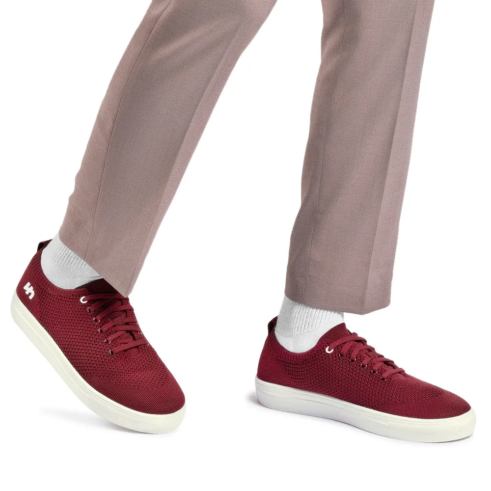 WYN Ellipsis - Breathable Sneakers | Burgundy