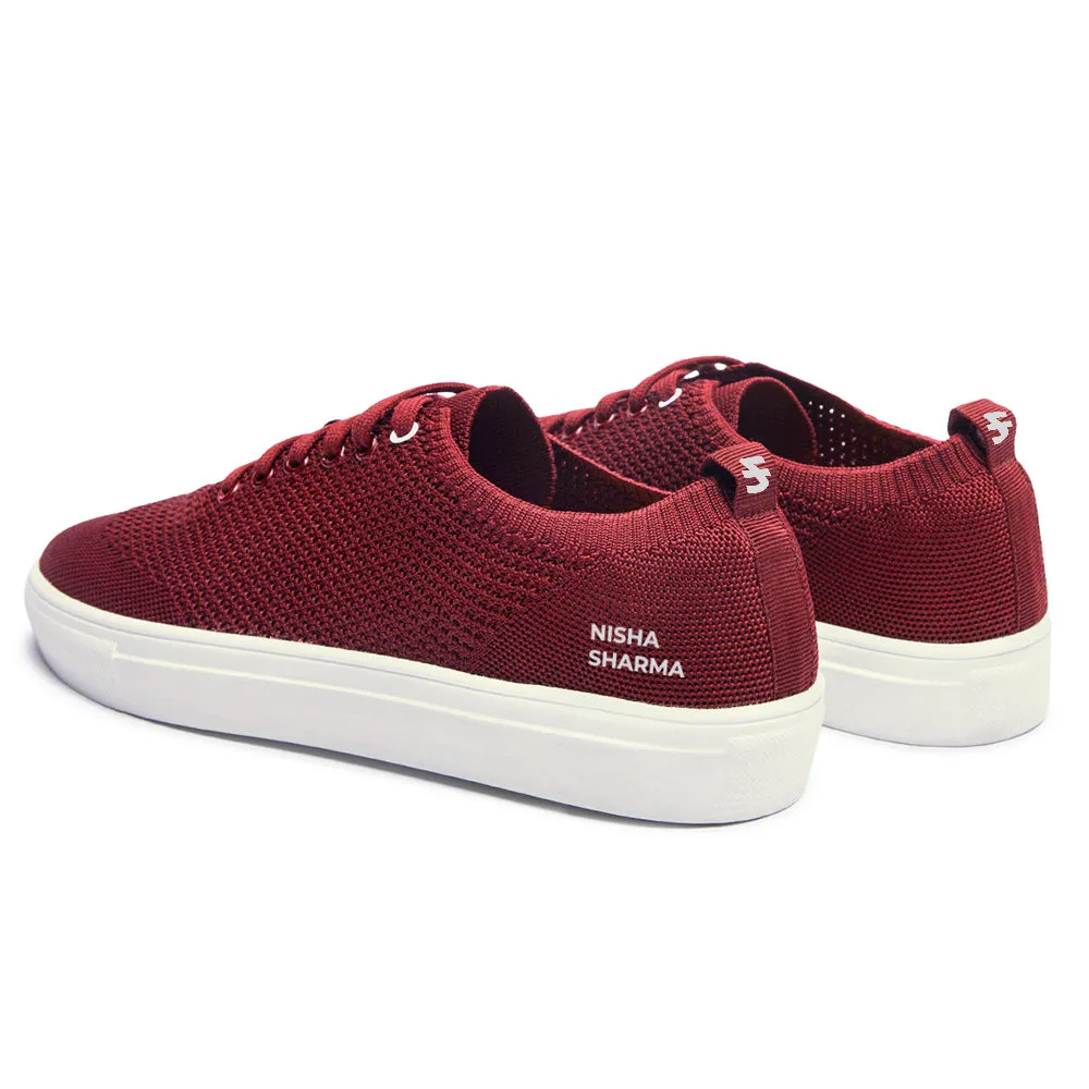 WYN Ellipsis - Breathable Sneakers | Burgundy